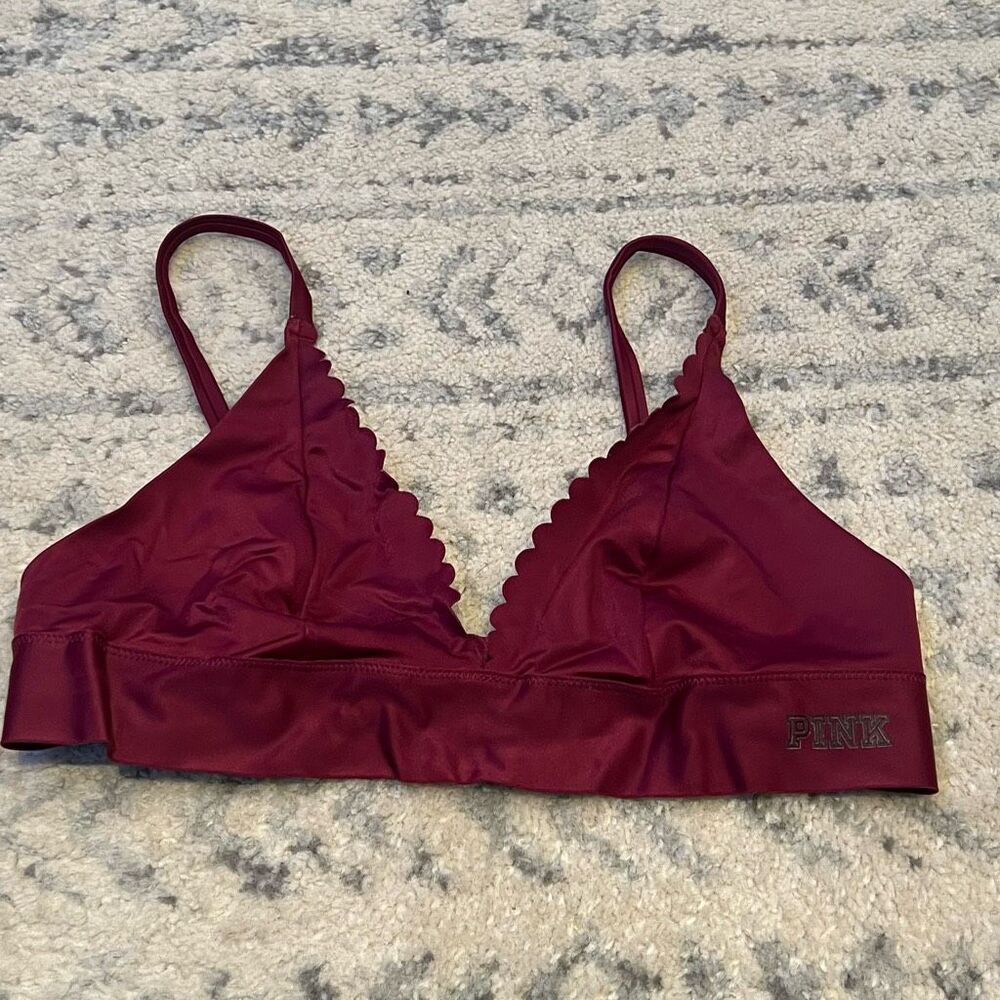 Victoria’s Secret PINK Bonded Maroon Bralette